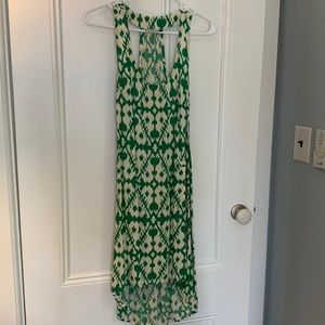Kavu green and ivory print dress